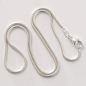 Necklace / Chain ~ 24" ~ Italian ~ .925 Sterling Silver ~ Snake Chain